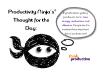 Productivity Ninja’s Thought for the Day