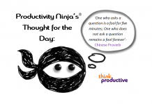 Productivity Ninja’s Thought for the Day