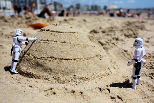 Death Star made of sand by Stefan, Flickr
